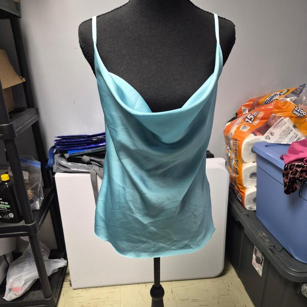Blush boutique blue satin slip